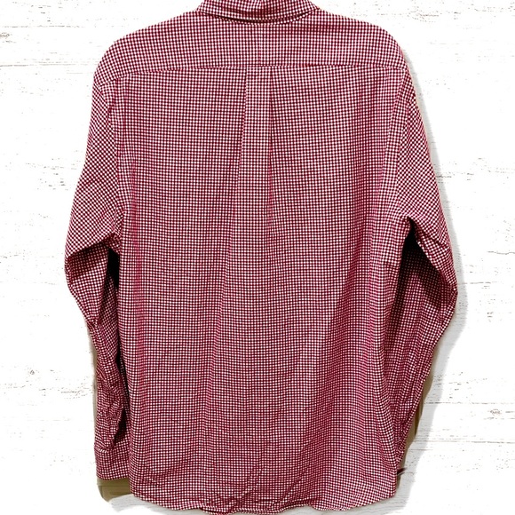 Polo Ralph Lauren Mens Classic Long Sleeve Red/White Plaid Oxford Shirt XL - Picture 2 of 4